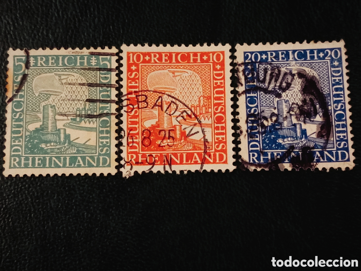 Timbres: Alemania Reich 1925 michel 372/374