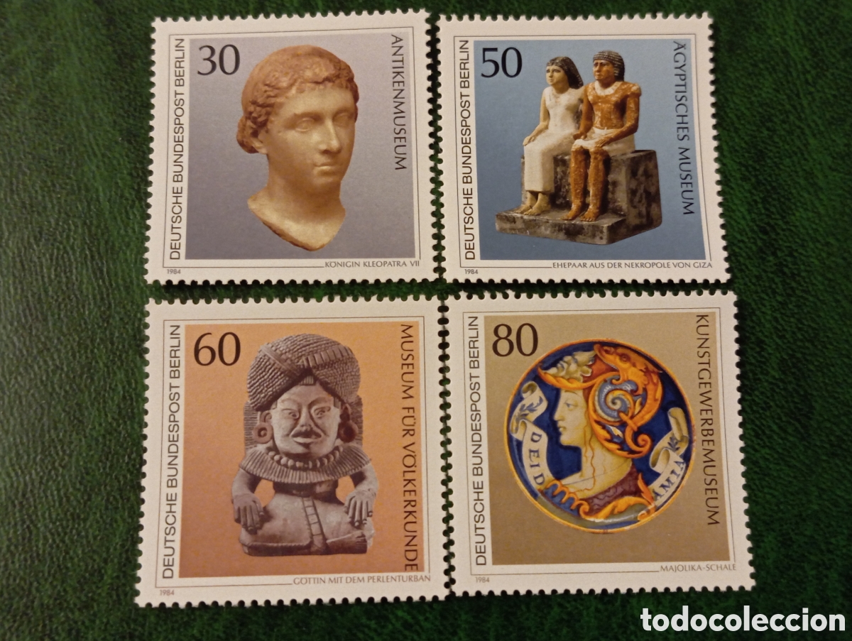 Sellos: Alemania Berlin. 669/72 MNH** Obras art&iacute;sticas del Museo de Berl&iacute;n: