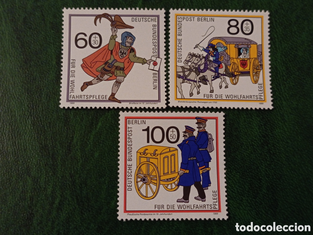 Selos: SELLOS BERLIN 1989 - Transportes de correos - Michel 852-854 nuevos MNH**