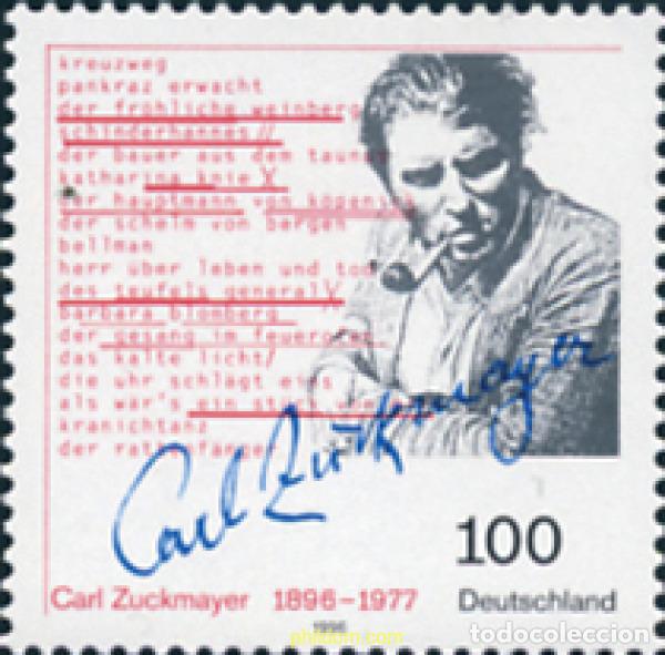 Timbres: 146570 MNH ALEMANIA FEDERAL 1996 CENTENARIO DEL NACIMIENTO DE CARL ZUCKMAYER