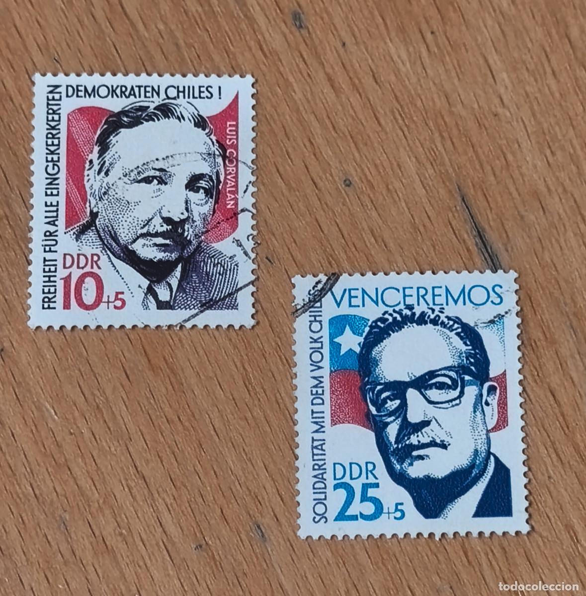 Francobolli: Alemania DDR 1973 Solidaridad con Chile. Yvert 1577/1578 Serie completa