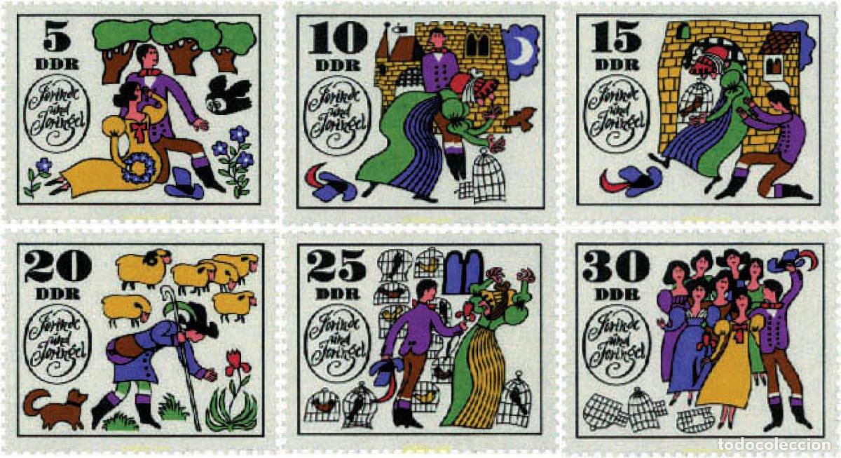 Sellos: 50730 MNH ALEMANIA DEMOCRATICA 1969 CUENTO &rdquo;JORINDE Y JORINGEL&rdquo;