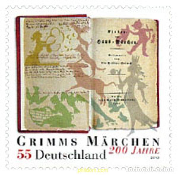 Sellos: 282554 MNH ALEMANIA FEDERAL 2012 BICENTENARIO DE LA PRIMERA OBRA EN COMUN DE LOS HERMANOS GRIMM