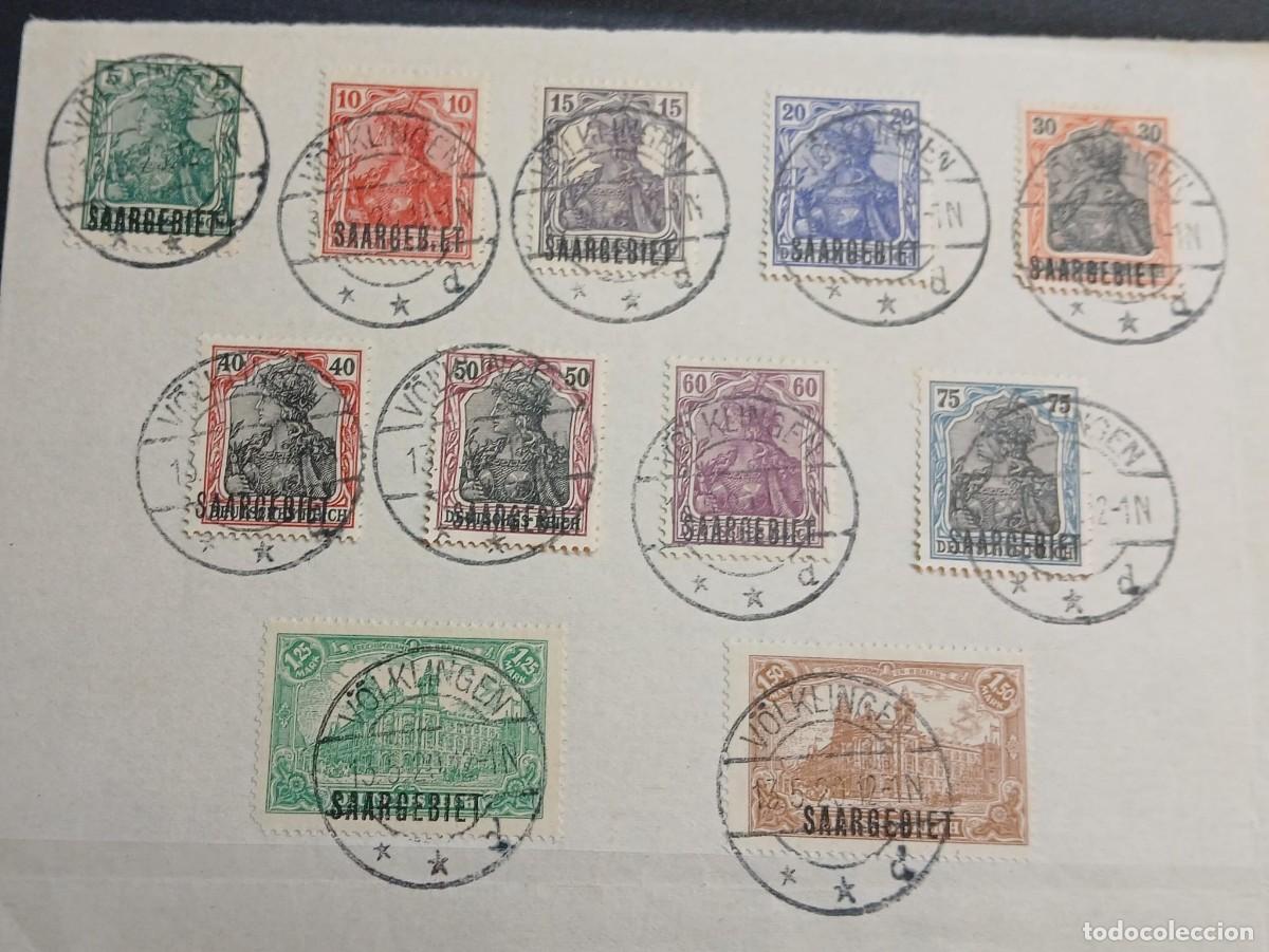 Sellos: Serie completa utilizada SAARGEBIT 1920 - Foto 1
