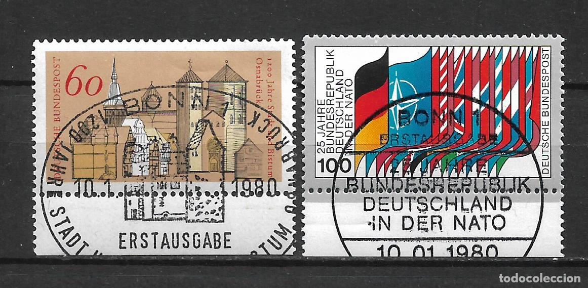 Sellos: alemania 1980 michel 1034/1035 primer dia - 1/3