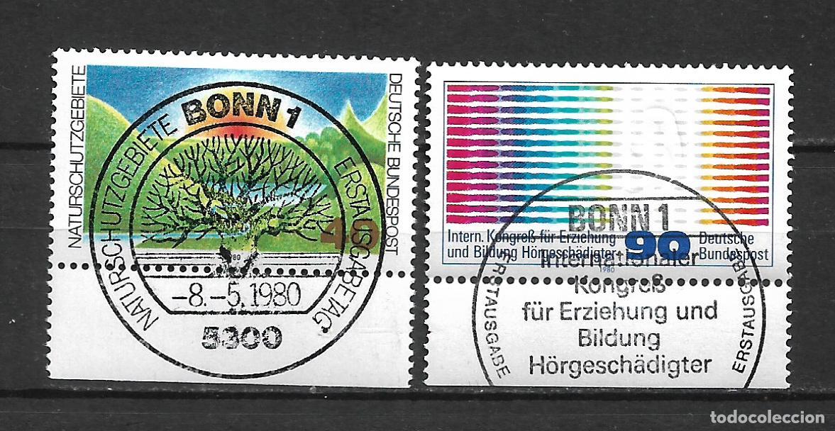 Sellos: alemania 1980 michel 1052/1053 primer dia - 1/3