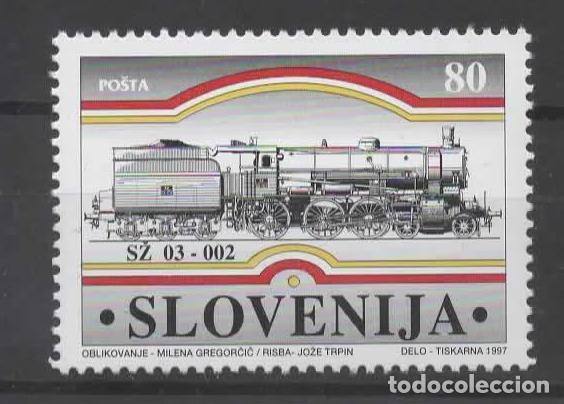 Sellos: ESLOVENIA FERROCARRIL TREN RAILWAY 1997
