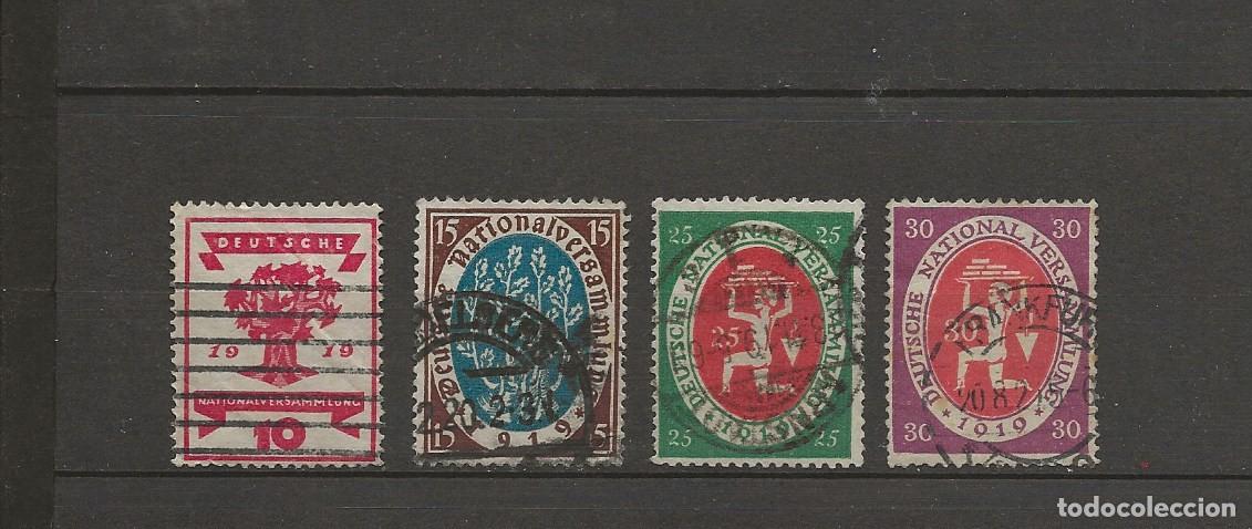 Stamps: ALLEMAGNE - REP DE WEIMAR - YT 106 A 109