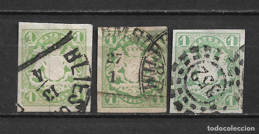 Sellos: alemania bayern 1867 michel 14 usado diferentes colores - 2/1