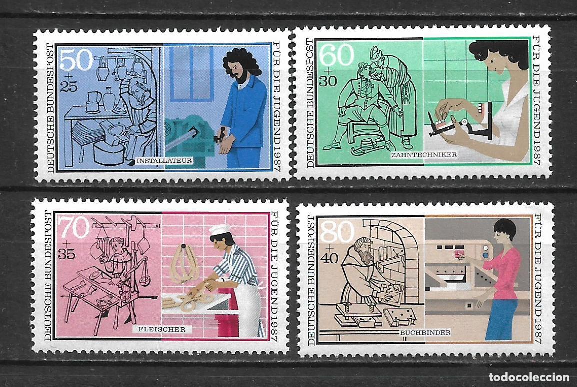 Sellos: alemania 1987 michel 1315/1318 ** mnh - 14/1