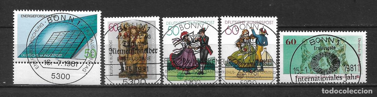 Sellos: alemania 1981 sellos usados primer dia - 17/42