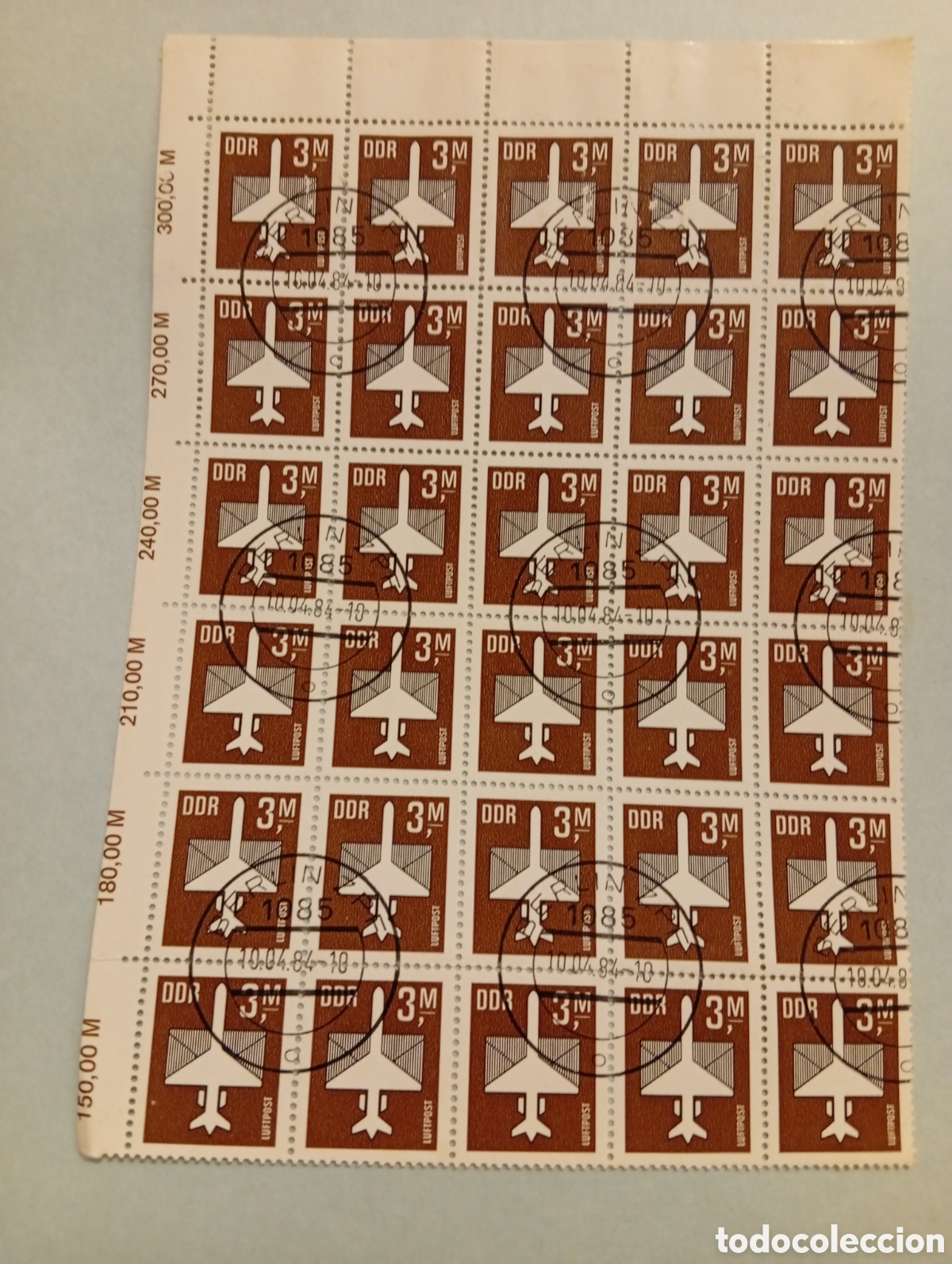 Sellos: Gran lote de pliegos de sellos postes timbres de Alemania oriental