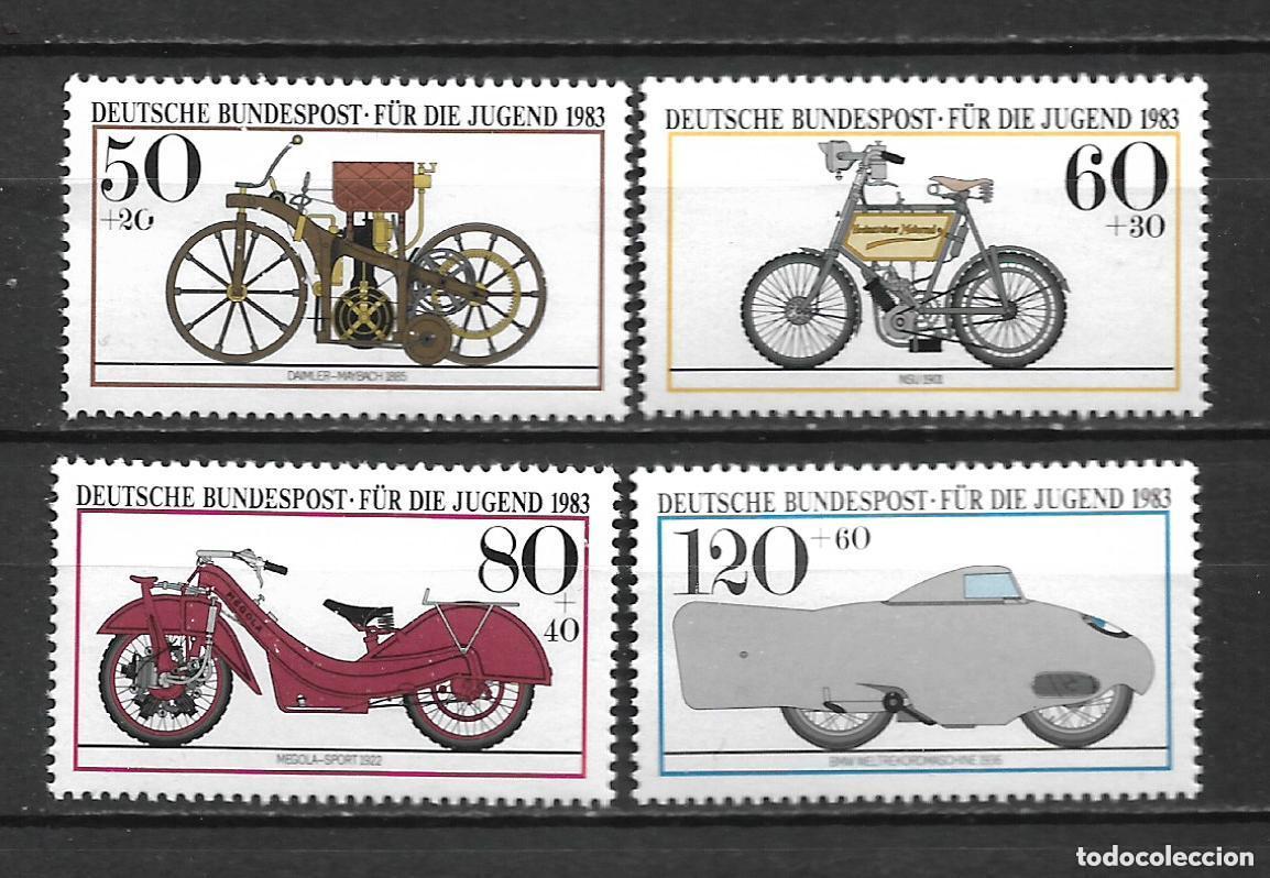 Sellos: alemania 1983 michel 1168/1171 ** mnh 5.50&euro; automoviles - 23/23