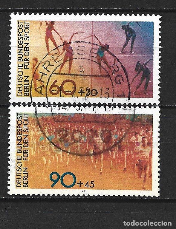 Sellos: ALEMANIA BERLIN DEPORTES YERT NUM. 606/607 SERIE COMPLETA USADA