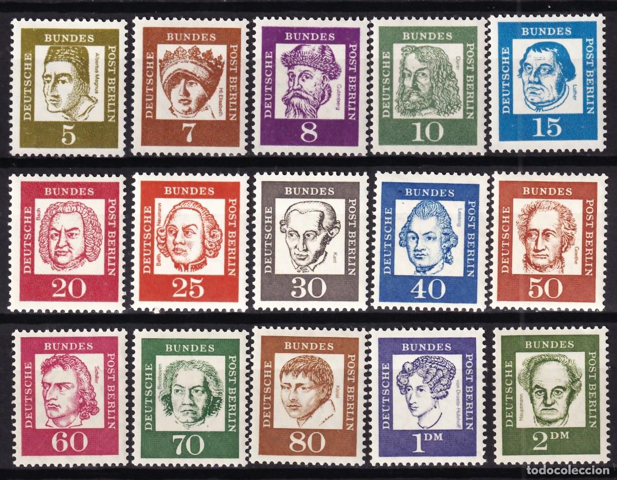 Sellos: Berl&iacute;n, 1961 Y&T. 178 / 192, /**/ - Foto 1