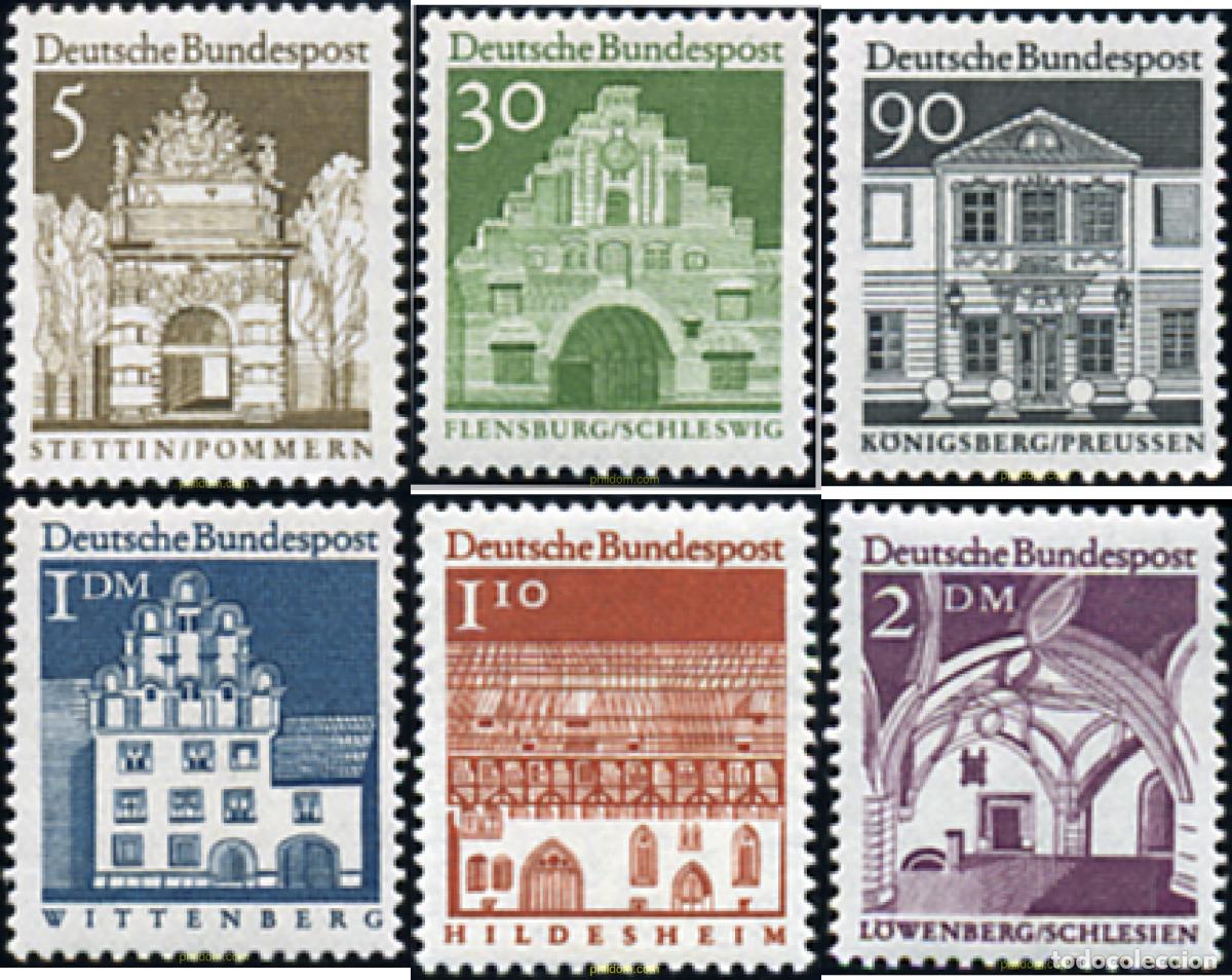 Sellos: 695468 MNH ALEMANIA FEDERAL 1966 EDIFICIOS HISTORICOS