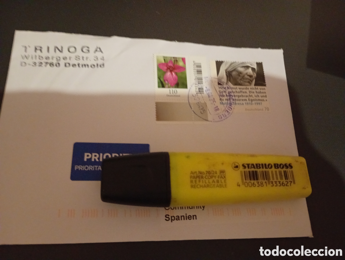 Sellos: Sobre franqueado Alemania