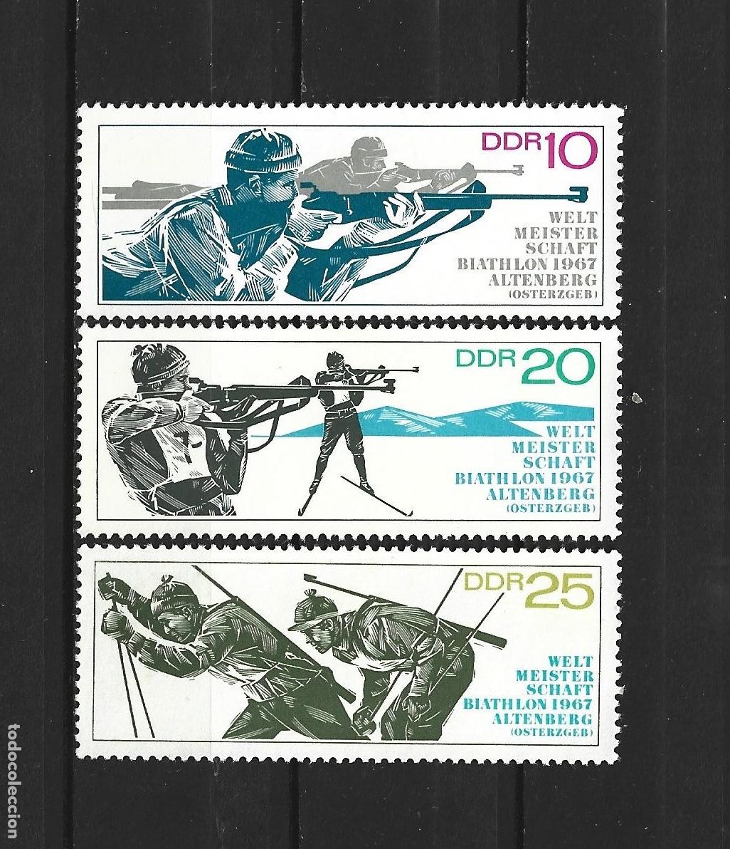 Sellos: ALEMANIA DEMOCRATICA DDR YVERT NUM. 948/950 SERIE COMPLETA NUEVA SIN GOMA
