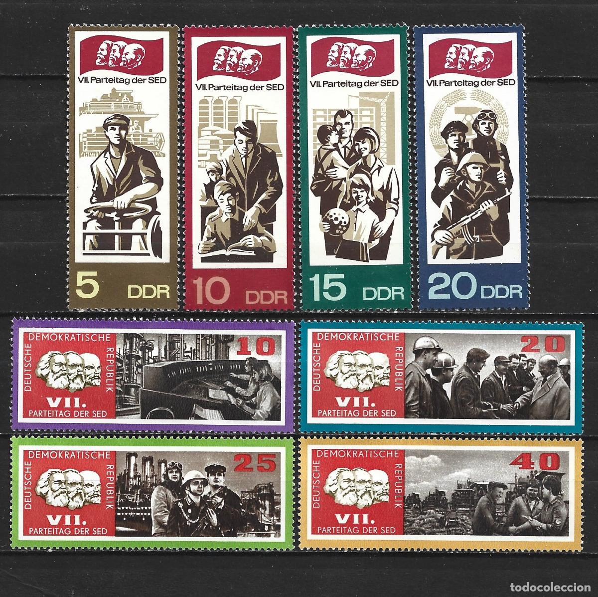 Sellos: ALEMANIA DEMOCRATICA DDR YVERT NUM. 955/962 SERIE COMPLETA NUEVA SIN GOMA