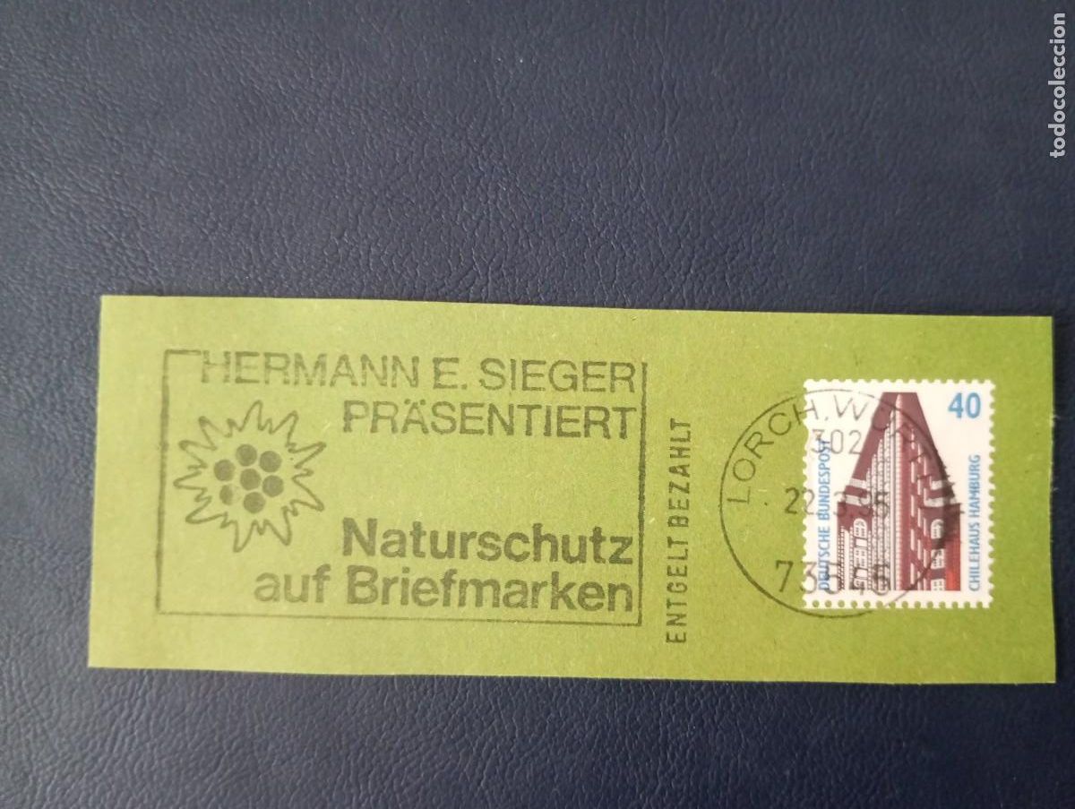 Sellos: ALEMANIA, 1995 MATASELLOS ESPECIAL HERMANN SIEGER, NATURSCHUTZ AUF BRIEFMARKEN