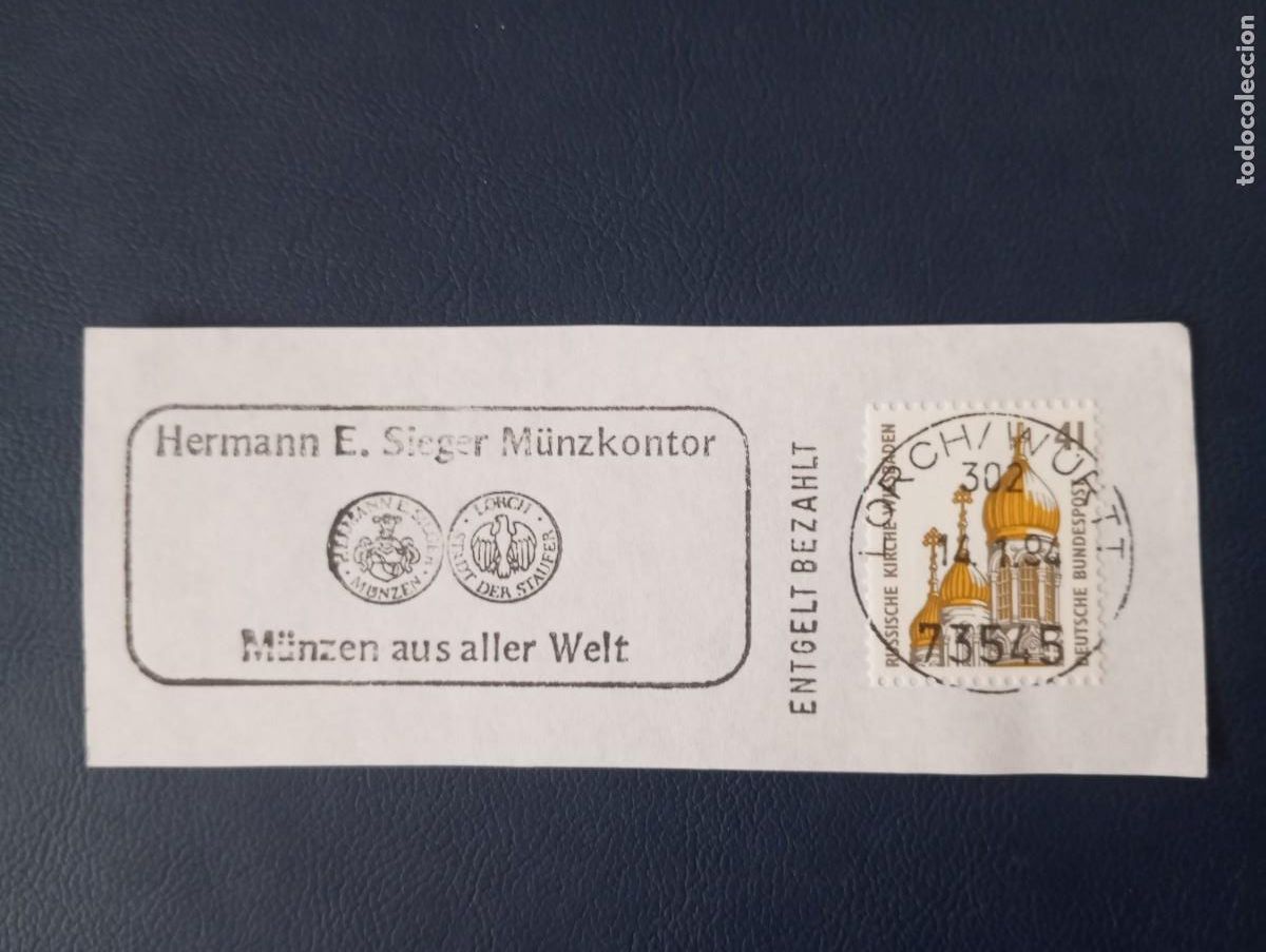 Sellos: ALEMANIA, 1994 MATASELLOS ESPECIAL HERMANN SIEGER, M&Uuml;NZEN AUS ALLES WELT