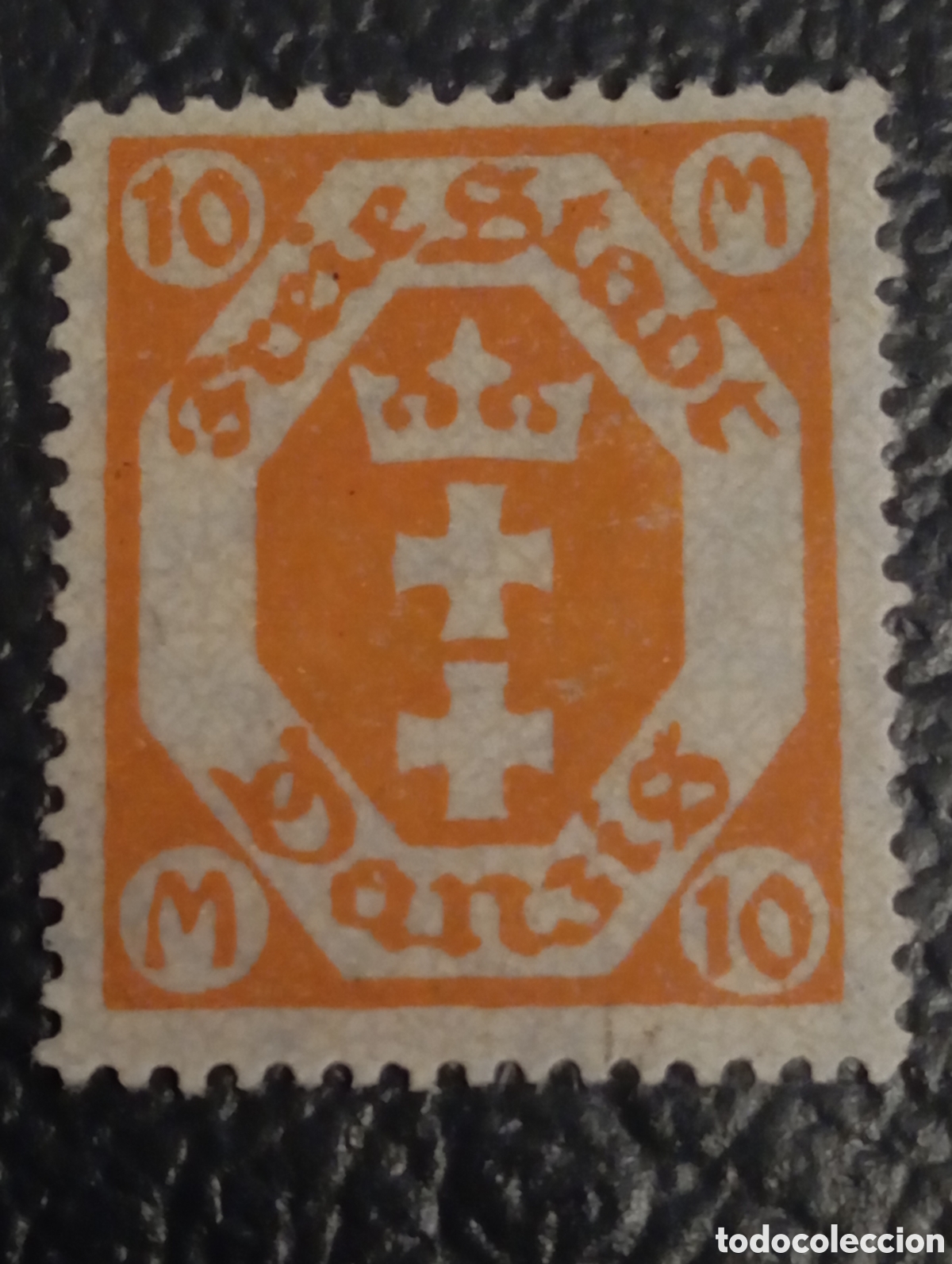 Sellos: Sello Danzig 1921, 10M Naranja, Mi. 61, Nuevo MH