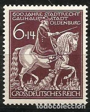 Sellos: ALEMANIA NAZI - 1945 - CENTENARIO AUTONOM&Iacute;A OLDENBURG - NUEVO