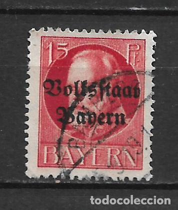 Sellos: alemania bayern 1919 michel 120 II A usado 3.20&euro; - 2/6