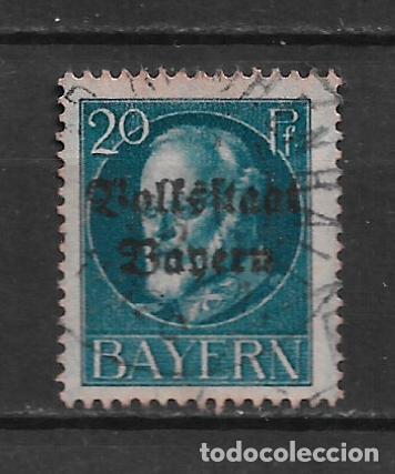 Sellos: alemania bayern 1919 michel 121 II A usado 3.20&euro; - 2/6
