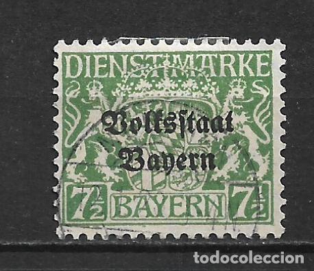 Sellos: alemania bayern dienstmarken 1919 michel 32 y usado 16&euro; - 2/9