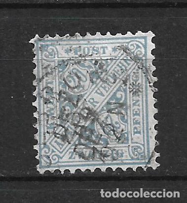Sellos: alemania wurttemberg 1881 michel 204 usado 3.20&euro; - 2/10