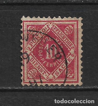Sellos: alemania wurttemberg 1875 michel 102 b 1897 usado 3.20&euro; - 2/11