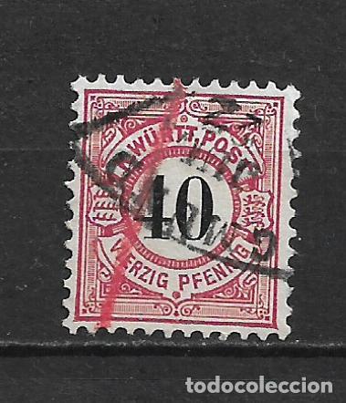Sellos: alemania wurttemberg 1900 michel 62 usado 8&euro; - 2/11