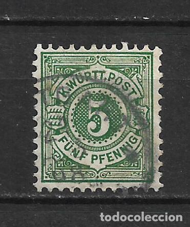 Sellos: alemania wurttemberg 1890 michel 56 usado - 2/11