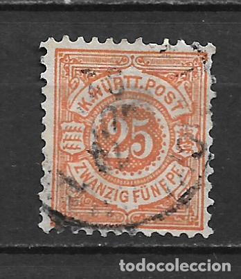 Sellos: alemania wurttemberg 1890 michel 57 usado 2&euro; - 2/11