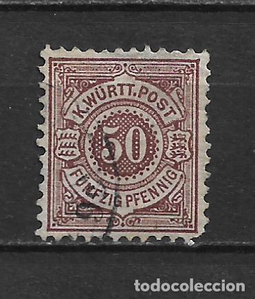 Sellos: alemania wurttemberg 1890 michel 59 usado 1.20&euro; - 2/11