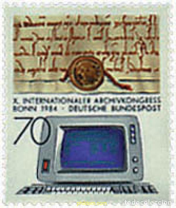 Sellos: 145603 MNH ALEMANIA FEDERAL 1984 10 CONGRESO INTERNACIONAL DE ARCHIVISTICA EN BONN