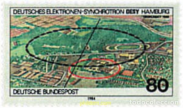 Sellos: 145593 MNH ALEMANIA FEDERAL 1984 25 ANIVERSARIO DEL SYNCHROTRON ALEMAN DESY