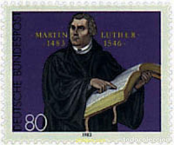 Sellos: 145562 MNH ALEMANIA FEDERAL 1983 500 ANIVERSARIO DEL NACIMIENTO DE MARTIN LUTHER
