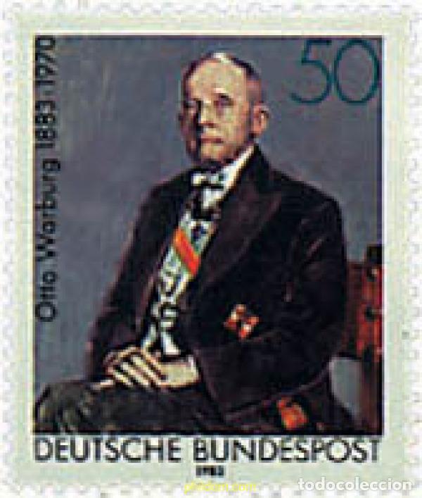 Sellos: 145548 MNH ALEMANIA FEDERAL 1983 CENTENARIO DEL NACIMIENTO DE OTTO WARBURG
