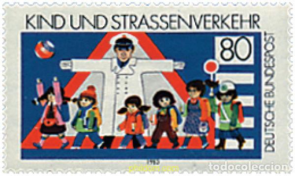 Sellos: 39809 MNH ALEMANIA FEDERAL 1983 LOS NI&Ntilde;OS Y EL TRAFICO