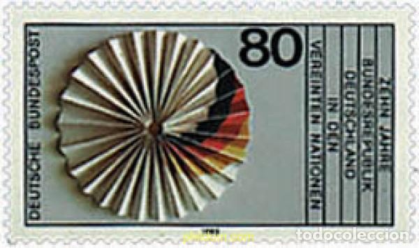 Sellos: 145549 MNH ALEMANIA FEDERAL 1983 10 ANIVERSARIO DE LA ENTRADA DE LA REPUBLICA FEDERAL A LAS NACIONE