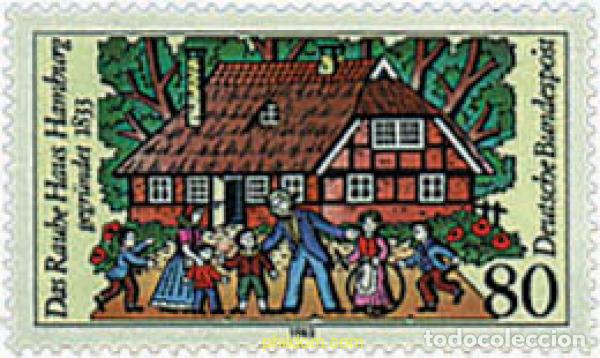 Sellos: 145550 MNH ALEMANIA FEDERAL 1983 150 ANIVERSARIO DE LA FUNDACION &rdquo;RAUHE HAUS&rdquo; PARA LA INFANCIA