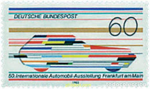Sellos: 39810 MNH ALEMANIA FEDERAL 1983 50 SALON INTERNACIONAL DEL AUTOMOVIL