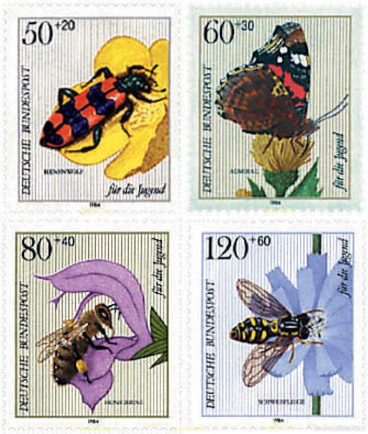 Sellos: 82005 MNH ALEMANIA FEDERAL 1984 INSECTOS