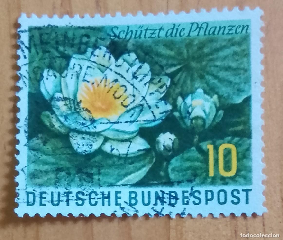 Sellos: ALEMANIA - V/F 10 - FLORA, FLOR, PROTEJA LAS PLANTAS