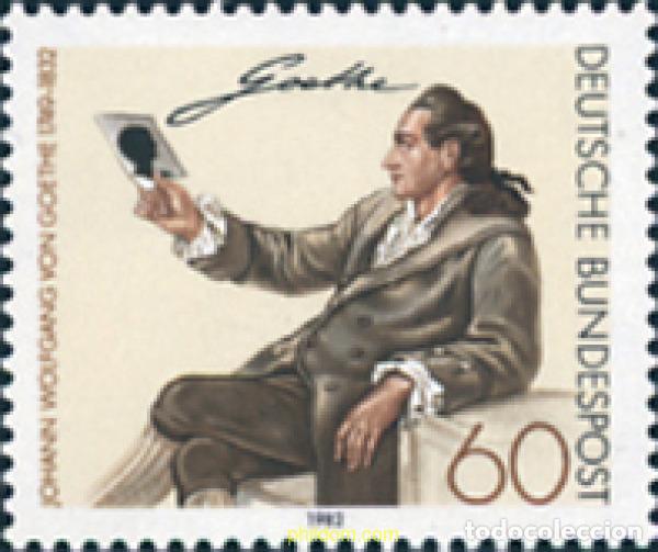 Sellos: 150281 MNH ALEMANIA FEDERAL 1982 150 ANIVERSARIO DE LA MUERTE DE JOHANN WOLFGANG VON GOETHE