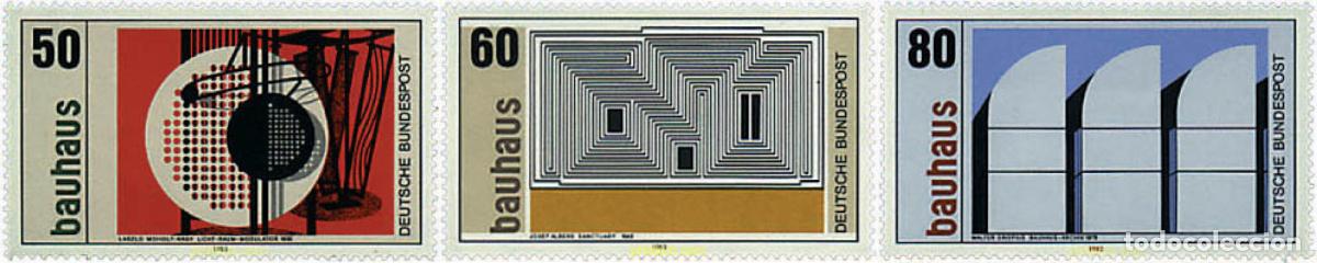 Sellos: 145526 MNH ALEMANIA FEDERAL 1983 BAUHAUS. CENTENARIO DEL NACIMIENTO DEL ARQUITECTO WALTER GROPIUS