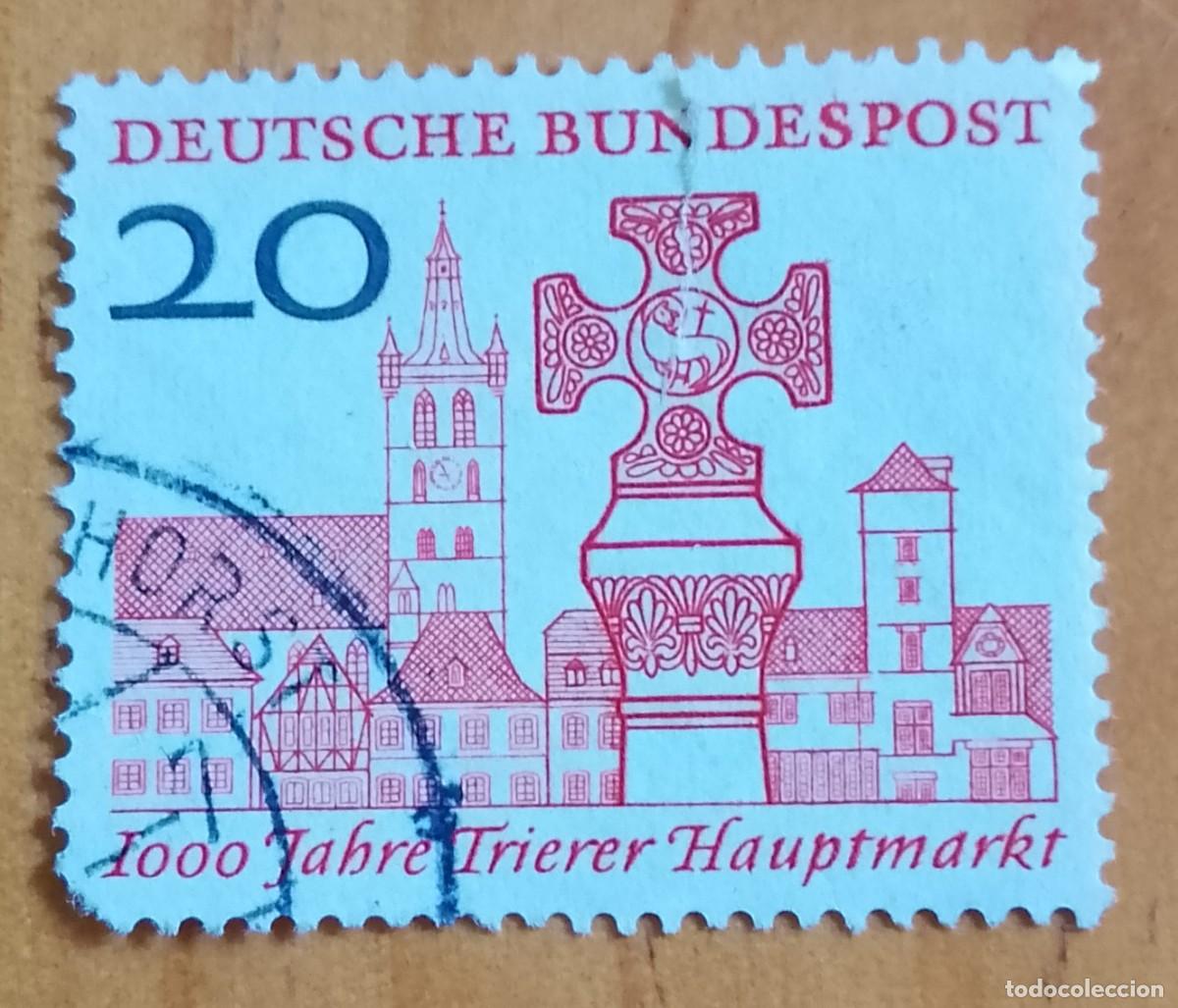 Sellos: ALEMANIA - V/F 10 - 1000 A&Ntilde;OS DEL MERCADO DE TRIERER