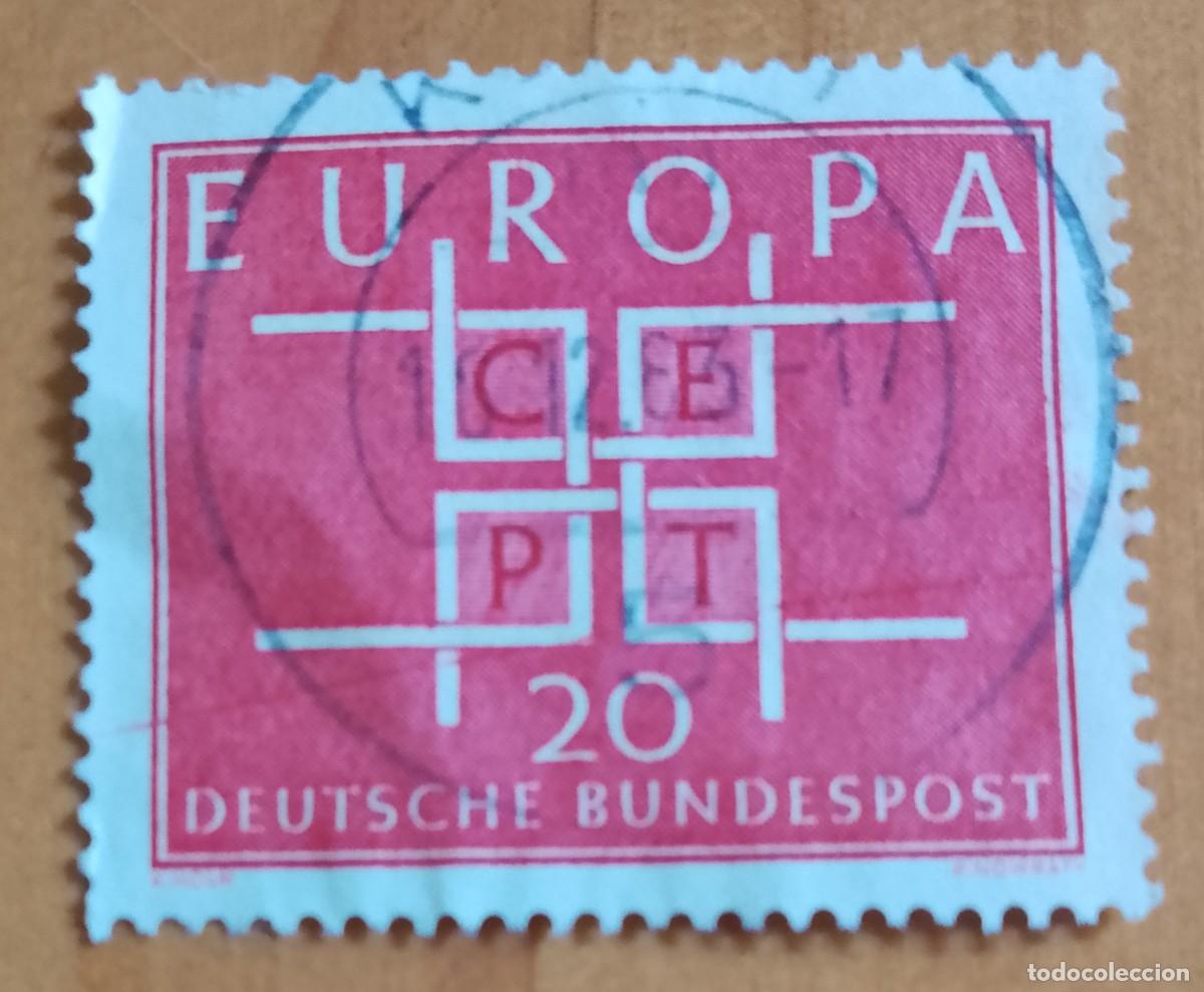 Sellos: ALEMANIA - V/F 20 - EUROPA, CEPT - CUADRADOS